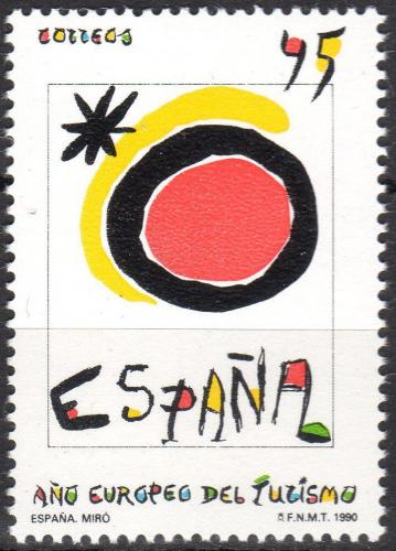 Poštovní známka Španìlsko 1990 Umìní, Joan Miró Mi# 2967