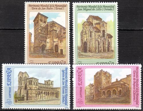 Poštovní známky Španìlsko 1990 Dìdictví UNESCO Mi# 2968-71