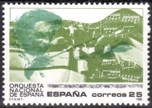 Poštovní známka Španìlsko 1990 Státní orchestr, 50. výroèí Mi# 2974