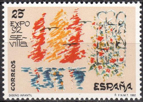 Potovn znmka panlsko 1992 Svtov vstava EXPO 92 Sevilla Mi# 3026