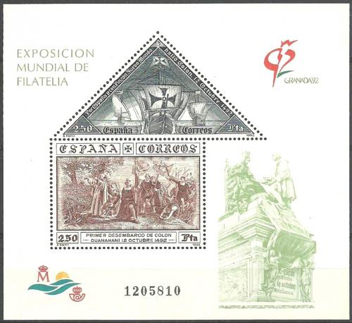 Poštovní známky Španìlsko 1992 Výstava GRANADA ’92 Mi# Block 44