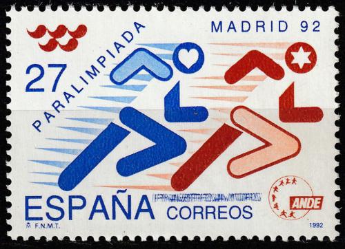 Potovn znmka panlsko 1992 Paralympida Madrid Mi# 3082