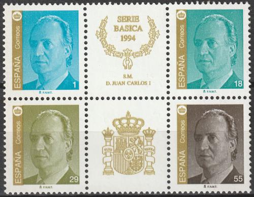 Potovn znmky panlsko 1994 Krl Juan Carlos I. Mi# 3137-39,3166 - zvtit obrzek