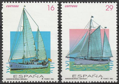 Poštovní známky Španìlsko 1994 Plachetnice Mi# 3171-72