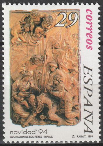 Poštovní známka Španìlsko 1994 Vánoce, umìní Mi# 3192
