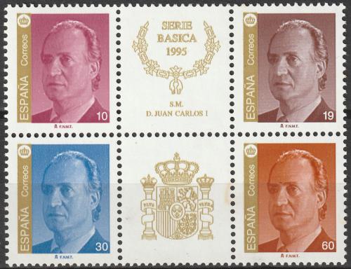 Potovn znmky panlsko 1995 Krl Juan Carlos I. Mi# 3193-94,3234-35