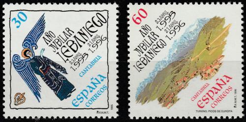 Poštovní známky Španìlsko 1995 Klášter Liébana Mi# 3210-11