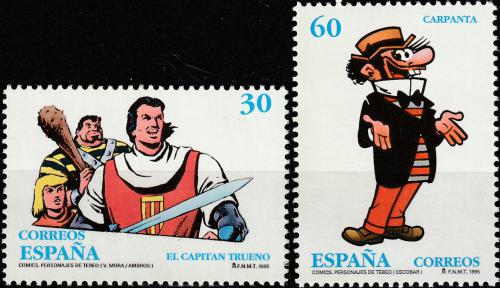 Poštovní známky Španìlsko 1995 Komiks Mi# 3215-16