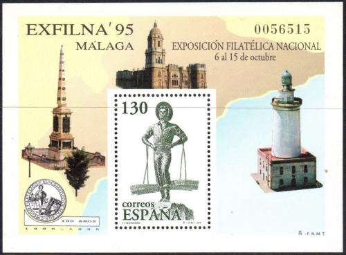 Poštovní známka Španìlsko 1995 Výstava EXFILNA ’95, Málaga Mi# Block 60