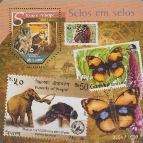 Poštovní známka Svatý Tomáš 2015 Fauna na známkách Mi# Block 1140 Kat 10€