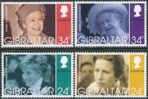 Poštovní známky Gibraltar 1996 Evropa CEPT, slavné ženy Mi# 755-58 Kat 6€