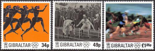 Poštovní známky Gibraltar 1996 Novodobé olympijské hry Mi# 763-65 Kat 7€