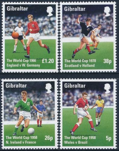 Poštovní známky Gibraltar 1998 MS ve fotbale Mi# 814-17 Kat 7€