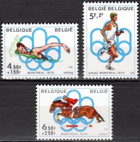 Poštovní známky Belgie 1976 LOH Montreal Mi# 1852-54