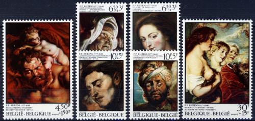 Poštovní známky Belgie 1976 Umìní, Peter Paul Rubens Mi# 1868-73