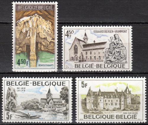 Poštovní známky Belgie 1976 Turistické zajímavosti Mi# 1884-87