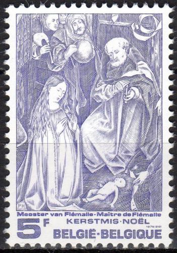 Poštovní známka Belgie 1976 Vánoce, narození Krista Mi# 1889