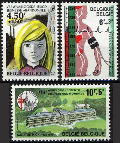 Poštovní známky Belgie 1978 Výroèí a události Mi# 1933-35