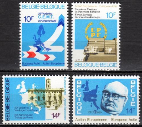 Poštovní známky Belgie 1978 Evropská výroèí Mi# 1936-39