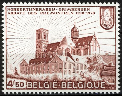 Poštovní známka Belgie 1978 Klášter Grimbergen, 850. výroèí Mi# 1940