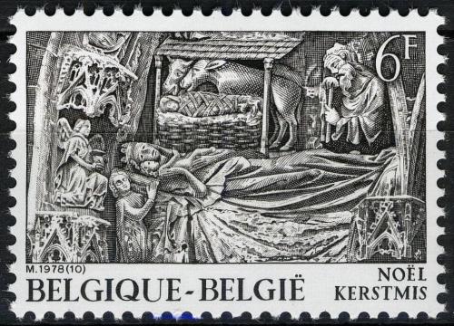 Poštovní známka Belgie 1978 Vánoce Mi# 1969
