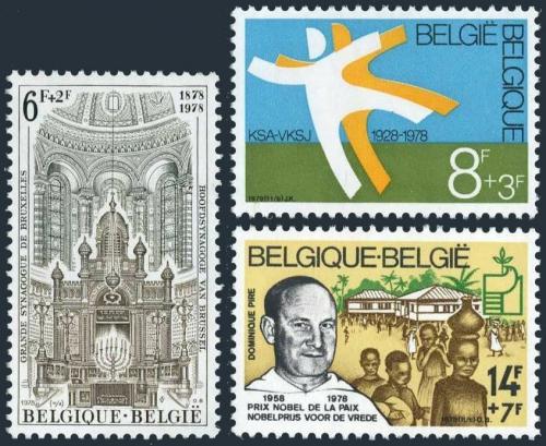 Poštovní známky Belgie 1978 Výroèí a události Mi# 1970-72
