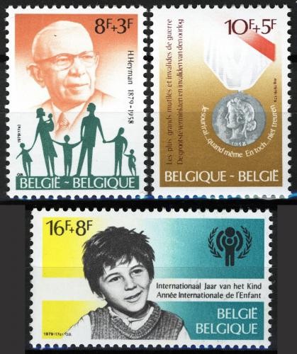 Poštovní známky Belgie 1979 Výroèí a události Mi# 2007-09
