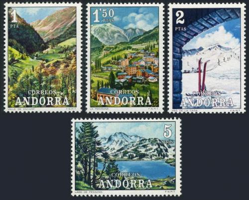 Potovn znmka Andorra p. 1972 Turistika Mi# 72-75 Kat 8 - zvtit obrzek