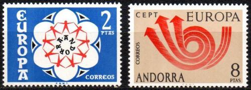 Poštovní známky Andorra Šp. 1973 Evropa CEPT Mi# 84-85