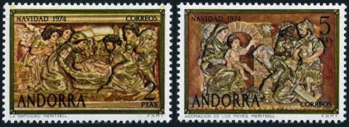 Poštovní známky Andorra Šp. 1974 Vánoce Mi# 93-94