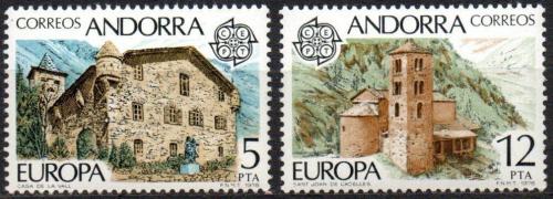 Potovn znmky Andorra p. 1978 Evropa CEPT, pamtky Mi# 115-16