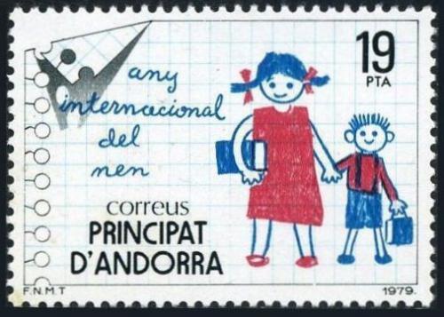 Poštovní známka Andorra Šp. 1979 Mezinárodní rok dìtí Mi# 125