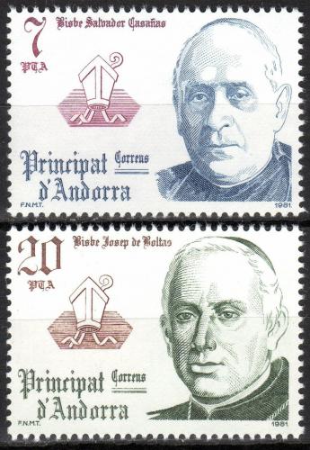 Poštovní známky Andorra Šp. 1981 Španìlská knížata Mi# 144-45
