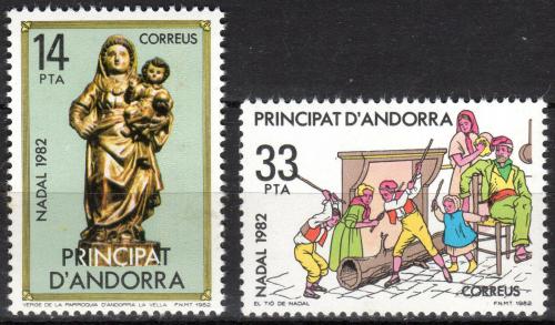 Poštovní známky Andorra Šp. 1982 Vánoce Mi# 163-64