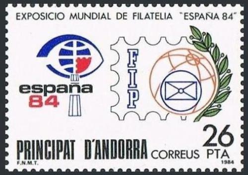Poštovní známka Andorra Šp. 1984 Výstava ESPAÑA ’84 Madrid Mi# 174