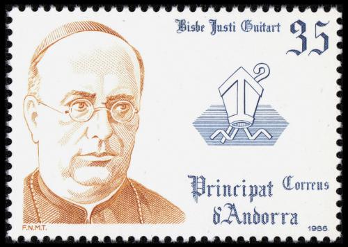 Poštovní známka Andorra Šp. 1986 Kníže Justí Guitart i Vilardebó Mi# 190