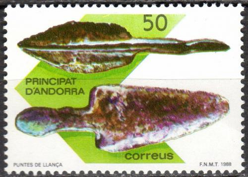 Poštovní známka Andorra Šp. 1988 Nálezy z Doby bronzové Mi# 199