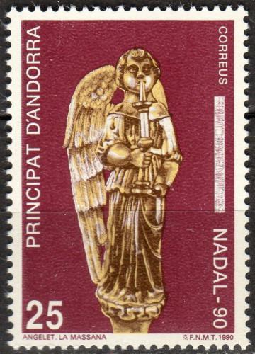 Poštovní známka Andorra Šp. 1990 Andìl, vánoce Mi# 218