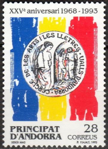 Poštovní známka Andorra Šp. 1993 Peèe� a národní barvy Mi# 234