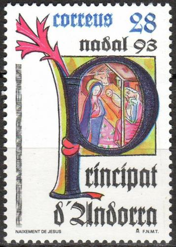Poštovní známka Andorra Šp. 1993 Vánoce Mi# 235