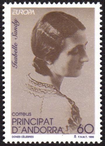 Poštovní známka Andorra Šp. 1996 Evropa CEPT, slavné ženy Mi# 248