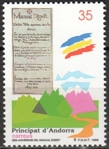 Poštovní známka Andorra Šp. 1998 Manual Digest, 250. výroèí Mi# 260