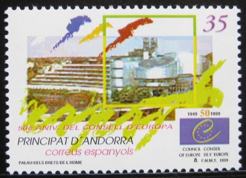 Poštovní známka Andorra Šp. 1999 Evropská rada, 50. výroèí Mi# 266
