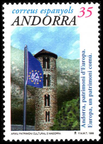 Poštovní známka Andorra Šp. 1999 Kostel Santa Coloma Mi# 270