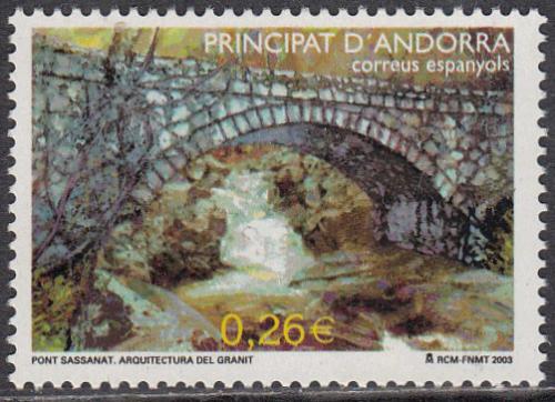 Poštovní známka Andorra Šp. 2003 Most v Sassanat Mi# 299