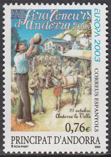 Poštovní známka Andorra Šp. 2003 Evropa CEPT, plakáty Mi# 301