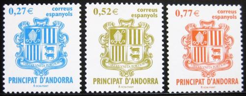 Poštovní známky Andorra Šp. 2004 Erb knížectví Mi# 307-09