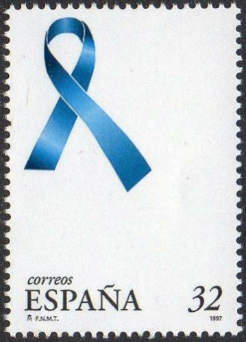 Potovn znmka panlsko 1997 Modr stuha proti intoleranci Mi# 3343 - zvtit obrzek