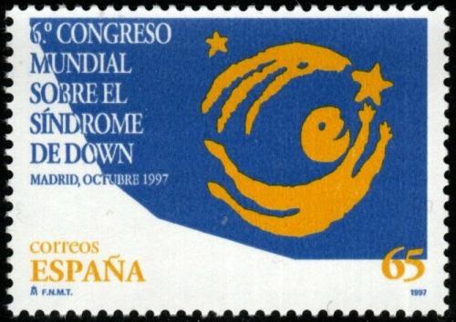 Potovn znmka panlsko 1997 Mezinrodn kongres o Downov syndromu Mi# 3358