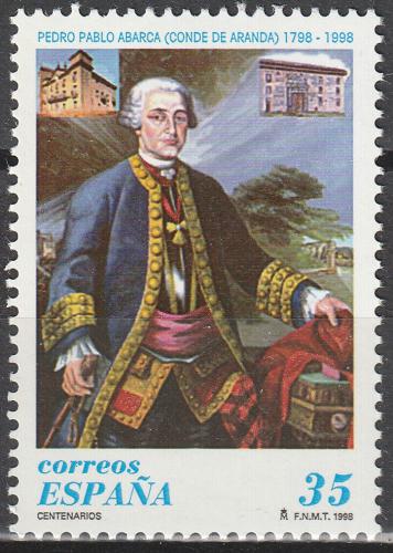 Poštovní známka Španìlsko 1998 Pedro Pablo Abarca de Bolea, politik Mi# 3378
